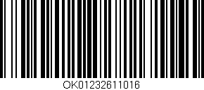 Código de barras (EAN, GTIN, SKU, ISBN): 'OK01232611016'