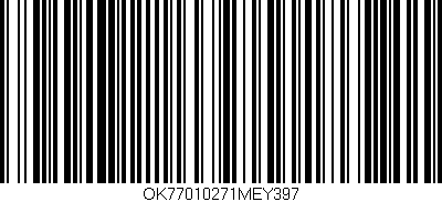 Código de barras (EAN, GTIN, SKU, ISBN): 'OK77010271MEY397'