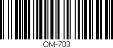 Código de barras (EAN, GTIN, SKU, ISBN): 'OM-703'