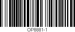 Código de barras (EAN, GTIN, SKU, ISBN): 'OP8881-1'