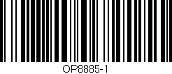 Código de barras (EAN, GTIN, SKU, ISBN): 'OP8885-1'