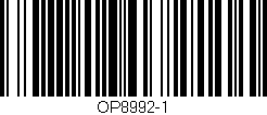 Código de barras (EAN, GTIN, SKU, ISBN): 'OP8992-1'