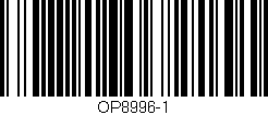Código de barras (EAN, GTIN, SKU, ISBN): 'OP8996-1'