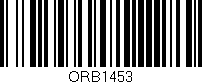 Código de barras (EAN, GTIN, SKU, ISBN): 'ORB1453'
