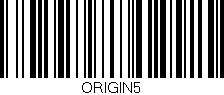 Código de barras (EAN, GTIN, SKU, ISBN): 'ORIGIN5'