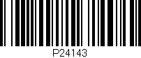 Código de barras (EAN, GTIN, SKU, ISBN): 'P24143'