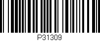 Código de barras (EAN, GTIN, SKU, ISBN): 'P31309'