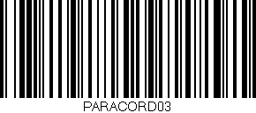 Código de barras (EAN, GTIN, SKU, ISBN): 'PARACORD03'