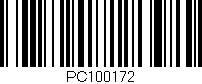 Código de barras (EAN, GTIN, SKU, ISBN): 'PC100172'