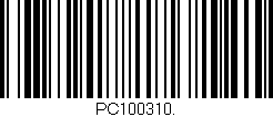Código de barras (EAN, GTIN, SKU, ISBN): 'PC100310.'