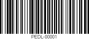 Código de barras (EAN, GTIN, SKU, ISBN): 'PEDL-00001'