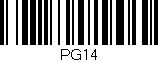 Código de barras (EAN, GTIN, SKU, ISBN): 'PG14'