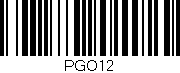Código de barras (EAN, GTIN, SKU, ISBN): 'PGO12'
