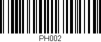 Código de barras (EAN, GTIN, SKU, ISBN): 'PH002'