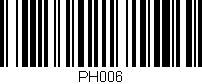 Código de barras (EAN, GTIN, SKU, ISBN): 'PH006'