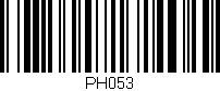 Código de barras (EAN, GTIN, SKU, ISBN): 'PH053'