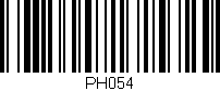 Código de barras (EAN, GTIN, SKU, ISBN): 'PH054'