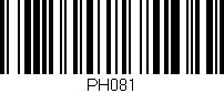 Código de barras (EAN, GTIN, SKU, ISBN): 'PH081'