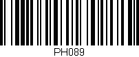 Código de barras (EAN, GTIN, SKU, ISBN): 'PH089'