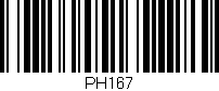 Código de barras (EAN, GTIN, SKU, ISBN): 'PH167'