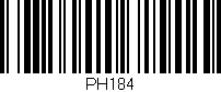 Código de barras (EAN, GTIN, SKU, ISBN): 'PH184'