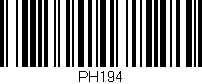 Código de barras (EAN, GTIN, SKU, ISBN): 'PH194'