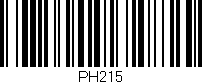 Código de barras (EAN, GTIN, SKU, ISBN): 'PH215'