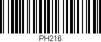 Código de barras (EAN, GTIN, SKU, ISBN): 'PH216'