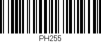 Código de barras (EAN, GTIN, SKU, ISBN): 'PH255'
