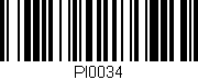 Código de barras (EAN, GTIN, SKU, ISBN): 'PI0034'