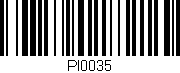 Código de barras (EAN, GTIN, SKU, ISBN): 'PI0035'