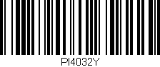 Código de barras (EAN, GTIN, SKU, ISBN): 'PI4032Y'