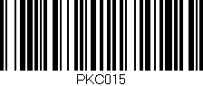 Código de barras (EAN, GTIN, SKU, ISBN): 'PKC015'