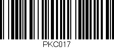 Código de barras (EAN, GTIN, SKU, ISBN): 'PKC017'