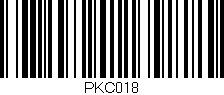 Código de barras (EAN, GTIN, SKU, ISBN): 'PKC018'