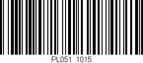 Código de barras (EAN, GTIN, SKU, ISBN): 'PL051/1015'