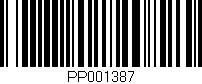Código de barras (EAN, GTIN, SKU, ISBN): 'PP001387'