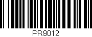 Código de barras (EAN, GTIN, SKU, ISBN): 'PR9012'