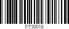 Código de barras (EAN, GTIN, SKU, ISBN): 'PT30018'