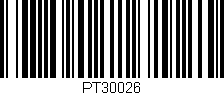 Código de barras (EAN, GTIN, SKU, ISBN): 'PT30026'