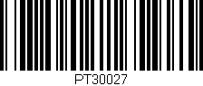 Código de barras (EAN, GTIN, SKU, ISBN): 'PT30027'