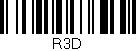 Código de barras (EAN, GTIN, SKU, ISBN): 'R3D'