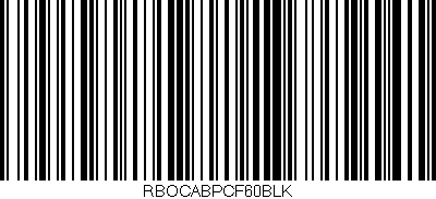 Código de barras (EAN, GTIN, SKU, ISBN): 'RBOCABPCF60BLK'
