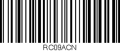 Código de barras (EAN, GTIN, SKU, ISBN): 'RC09ACN'