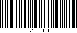 Código de barras (EAN, GTIN, SKU, ISBN): 'RC09ELN'