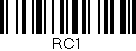 Código de barras (EAN, GTIN, SKU, ISBN): 'RC1'