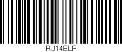 Código de barras (EAN, GTIN, SKU, ISBN): 'RJ14ELF'