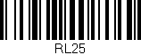 Código de barras (EAN, GTIN, SKU, ISBN): 'RL25'