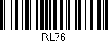 Código de barras (EAN, GTIN, SKU, ISBN): 'RL76'