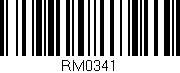 Código de barras (EAN, GTIN, SKU, ISBN): 'RM0341'